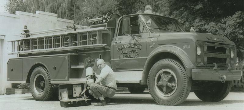 1968 Chevrolet C-60 (retired).  John Beam 750gpm / 500 gal. 2nd rural truck purchased in 1968 to replace 1951 Ford.  First truck purchased by ORFD.